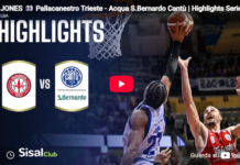 Gli highlights di Pallacanestro Trieste – Acqua S.Bernardo Cantù